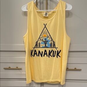 Yellow Kanakuk Graphic Tank Top